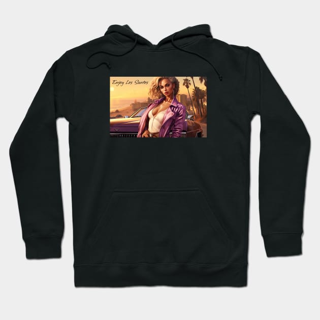 Postcard from Los Santos 1 Hoodie by obstinator